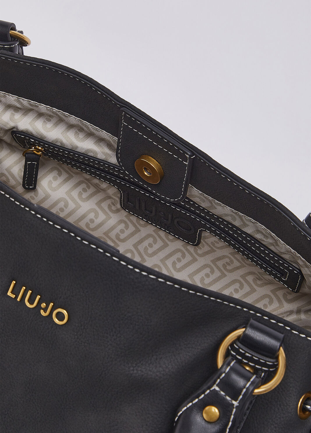 Large shoulder bag black Liu Jo - large image number 6