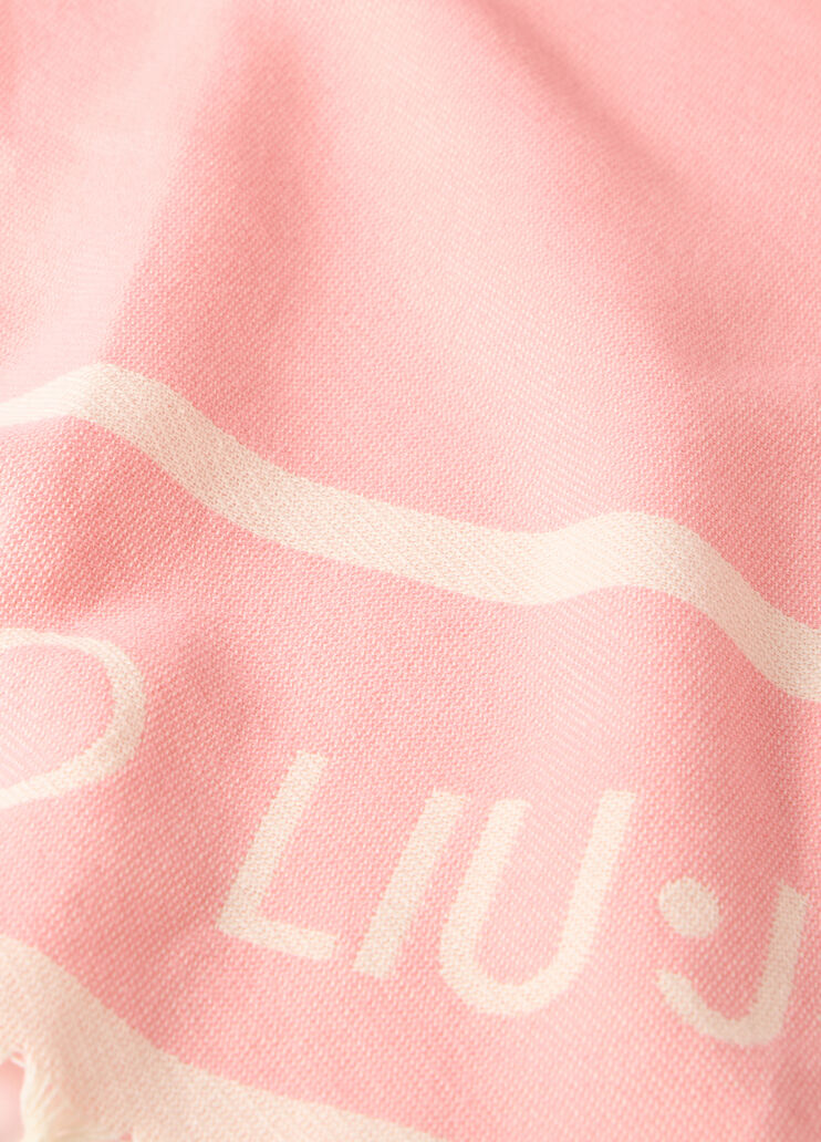 Cotton jaquard beach towel pink Liu Jo - large image number 3 Cotton jaquard beach towel pink Liu Jo - large image number 3