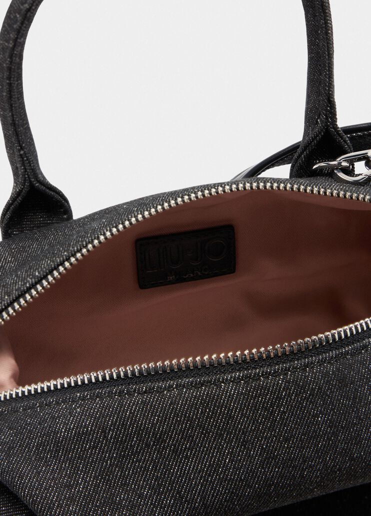 Sac petit format avec charm gris Liu Jo - large image number 6