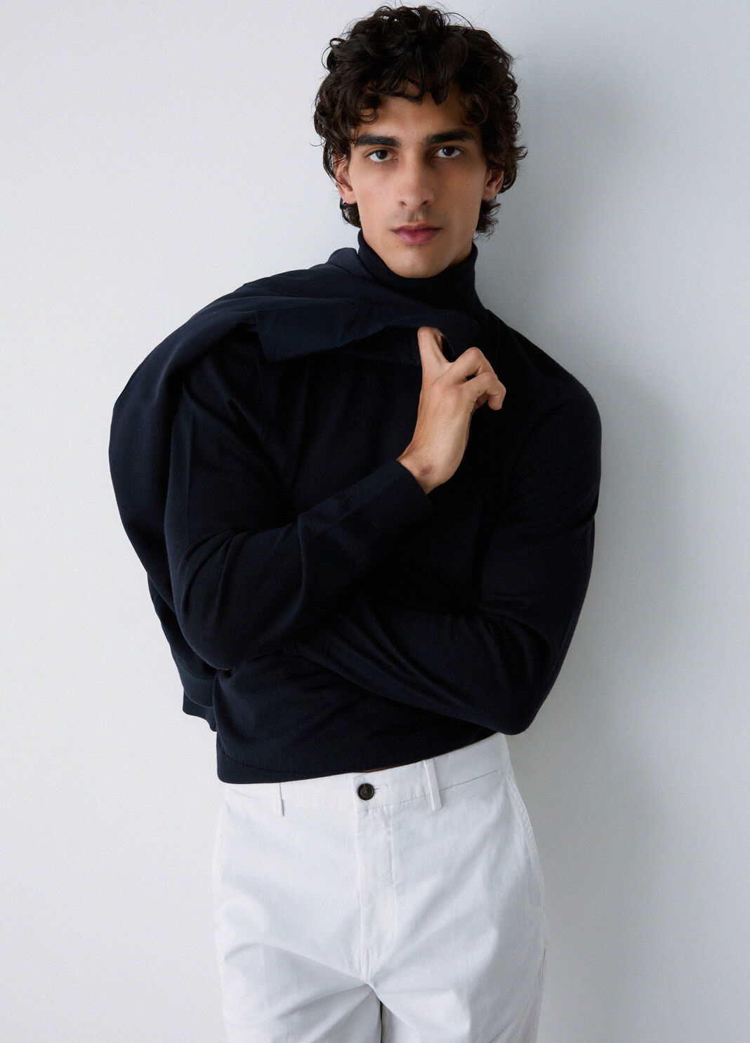 Merino Wool Turtleneck Sweater dark blue Liu Jo - large image number 3