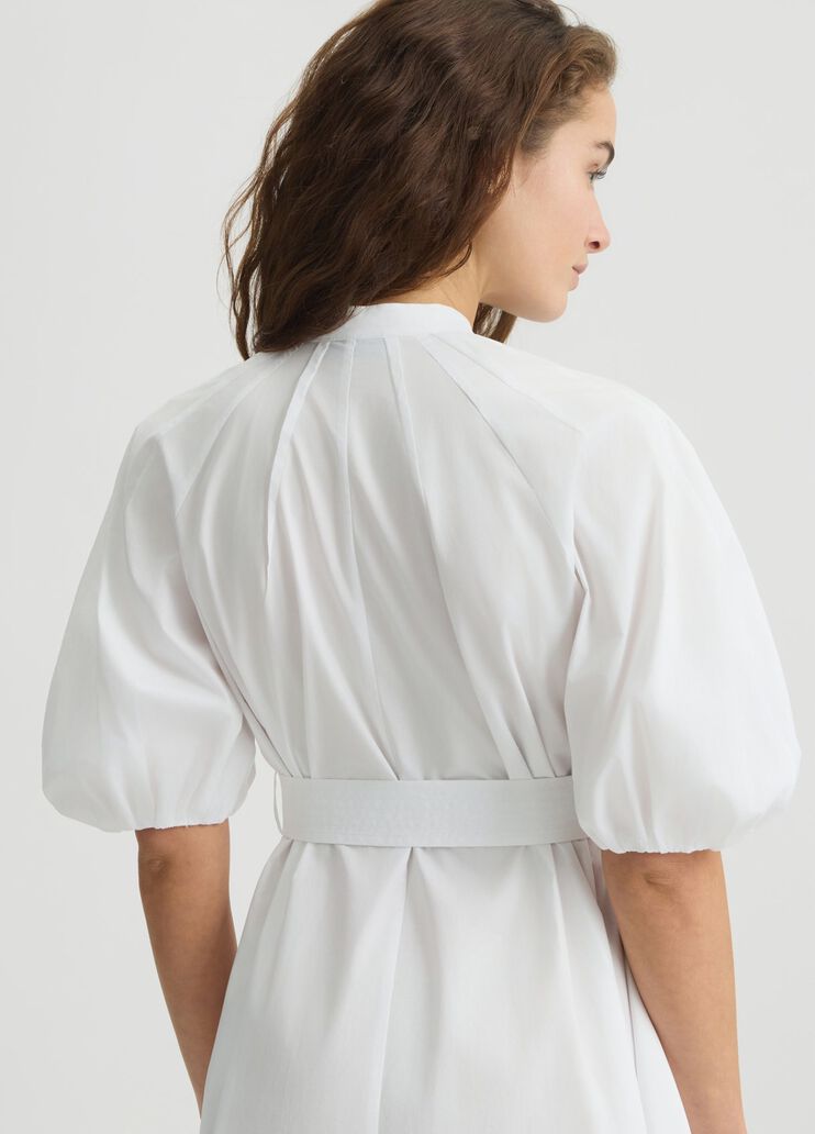 Cotton dress with belt white Liu Jo - large image number 4 Cotton dress with belt white Liu Jo - large image number 4