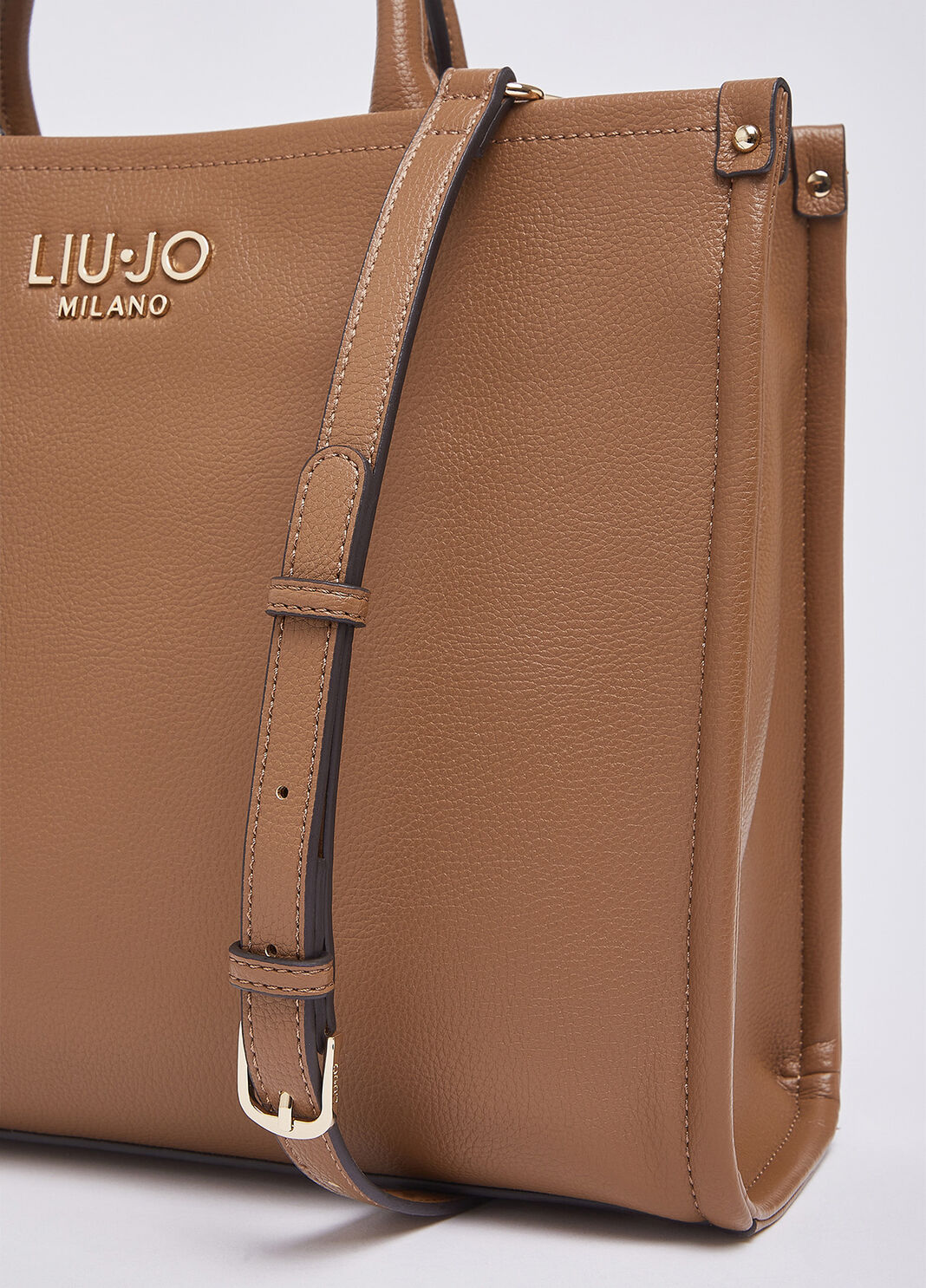 Borsa a mano media con charm marrone Liu Jo - large image number 5