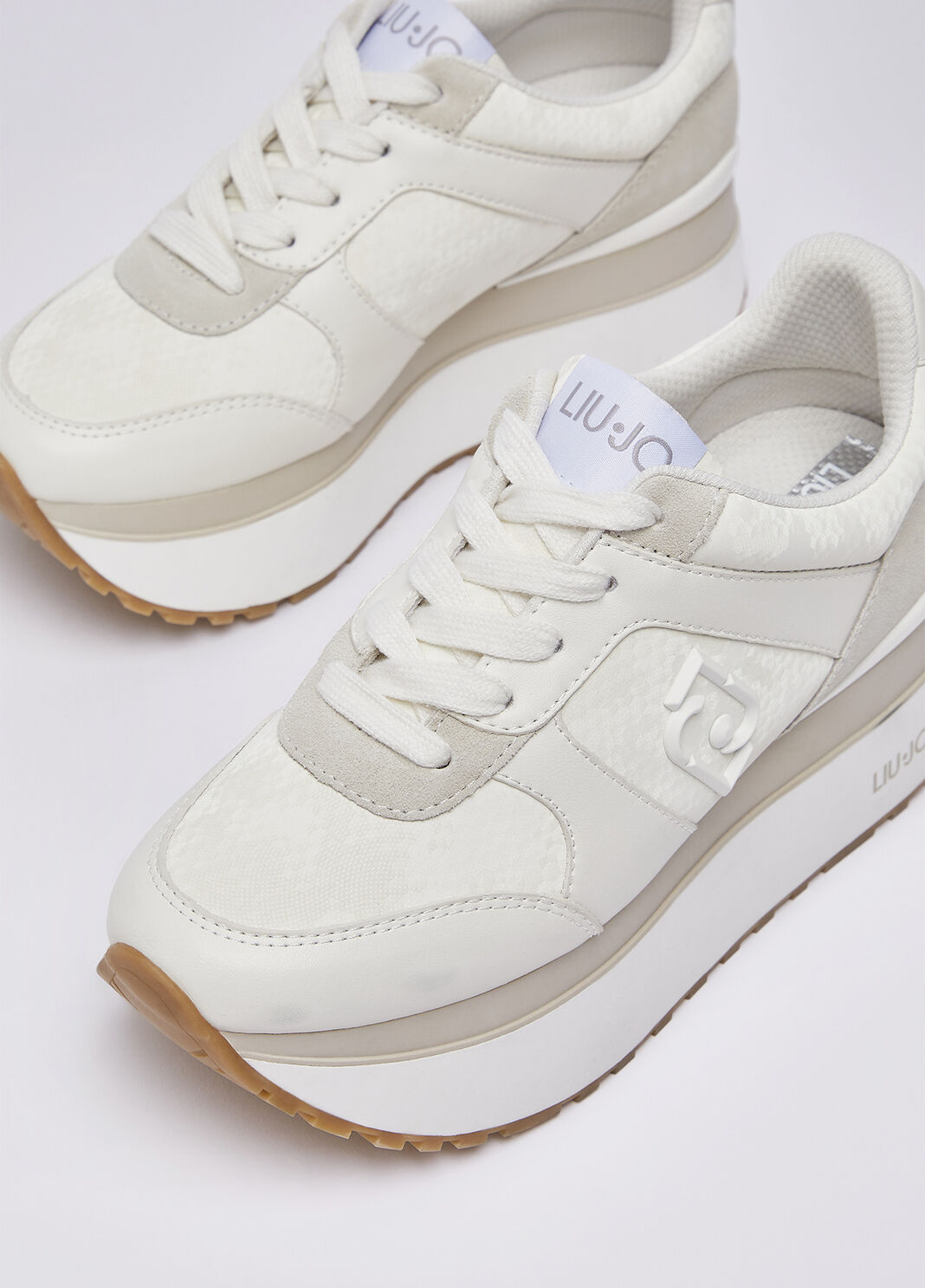 Sneakers super platform effet python blanc lait Liu Jo - large image number 6