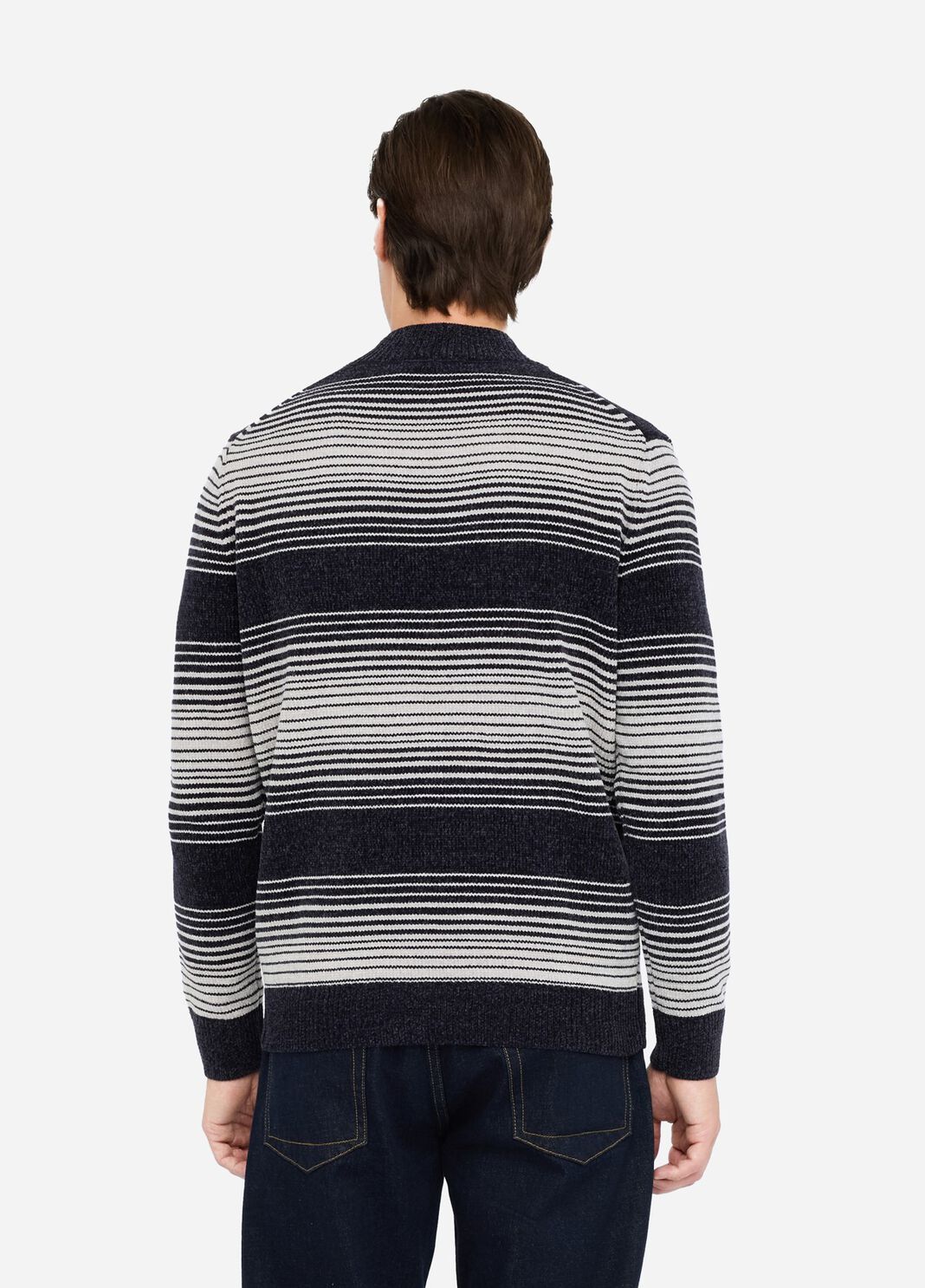 Striped chenille jumper dark denim Liu Jo - large image number 1