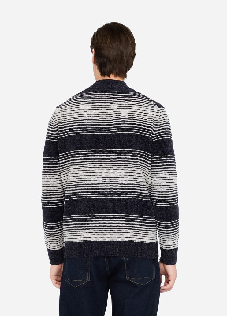Striped chenille jumper dark denim Liu Jo - large image number 1 Striped chenille jumper dark denim Liu Jo - large image number 1