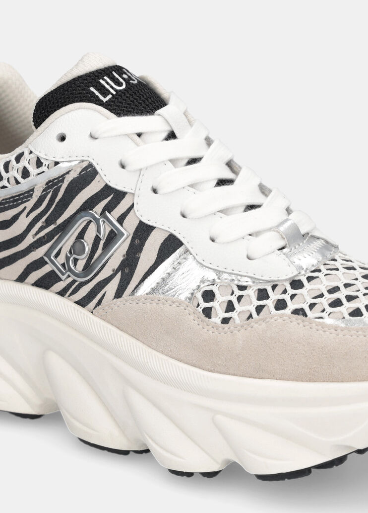 Chunky animal-print sneakers zebra print Liu Jo - large image number 6