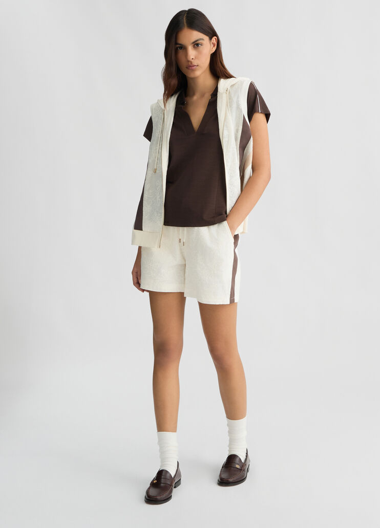 Piquet t-shirt brown Liu Jo - medium Piquet t-shirt brown Liu Jo - medium