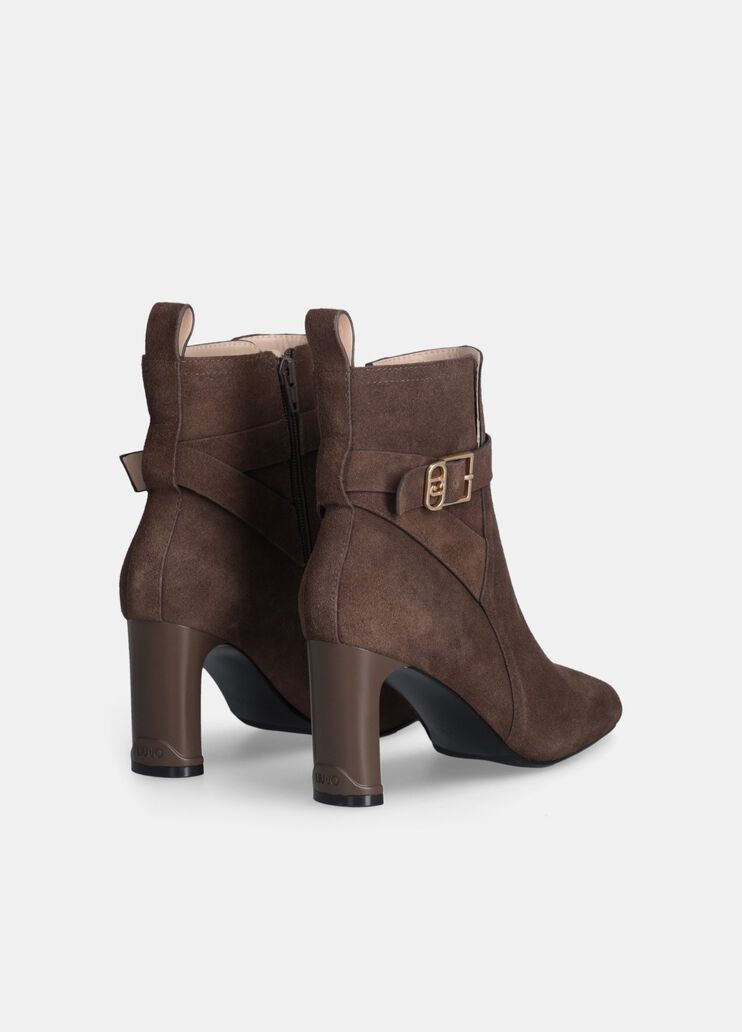 Suede ankle boots ebony Liu Jo - medium