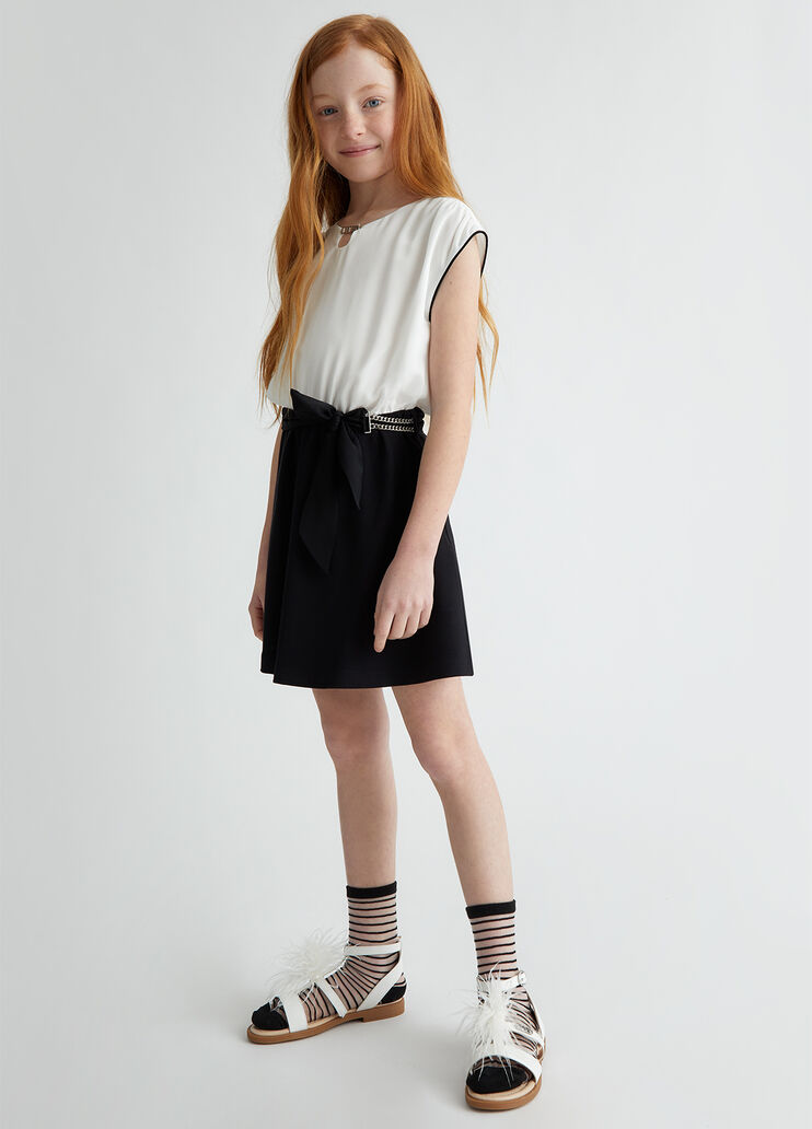 Jerseykleid  Weiß und Schwarz Liu Jo - medium