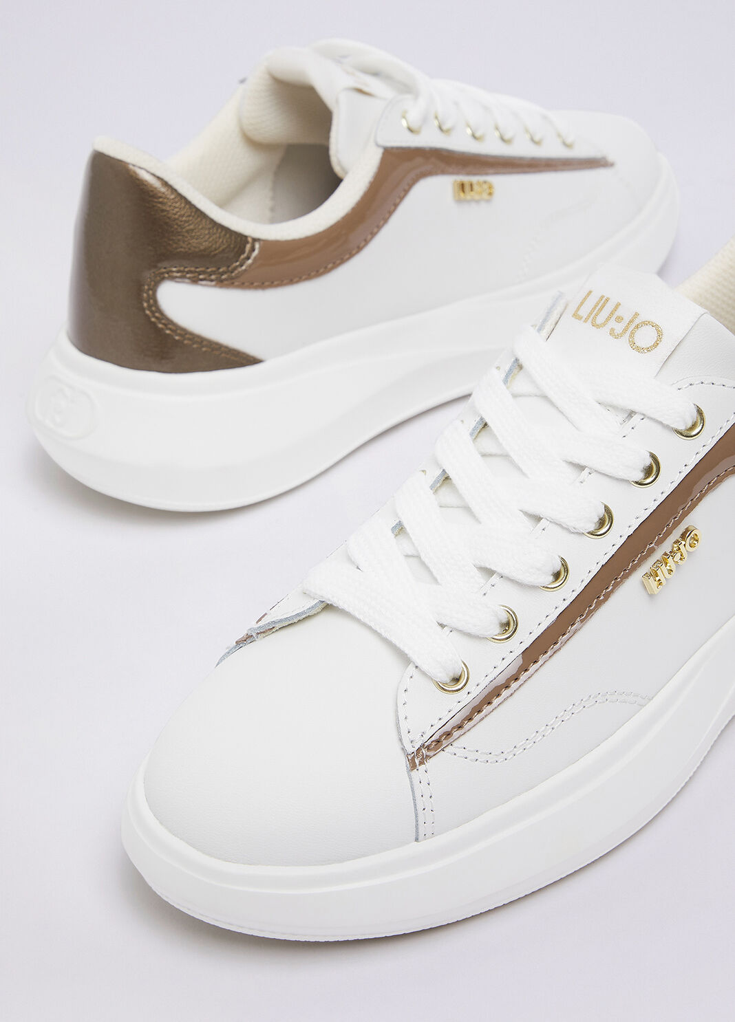 Leather sneakers white/Havana Liu Jo - large image number 6