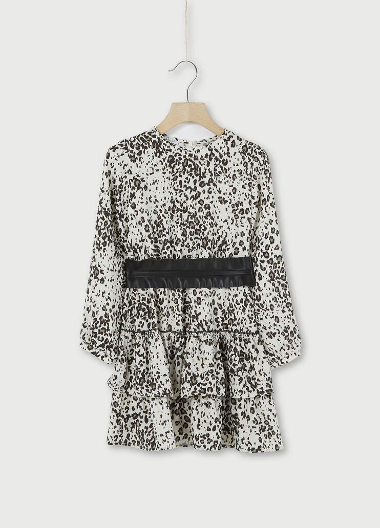 Dappled dress with belt White Liu Jo - large image number 0