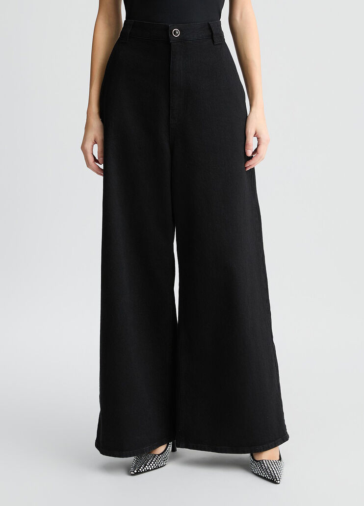 Palazzo jeans black denim Liu Jo - medium Palazzo jeans black denim Liu Jo - medium