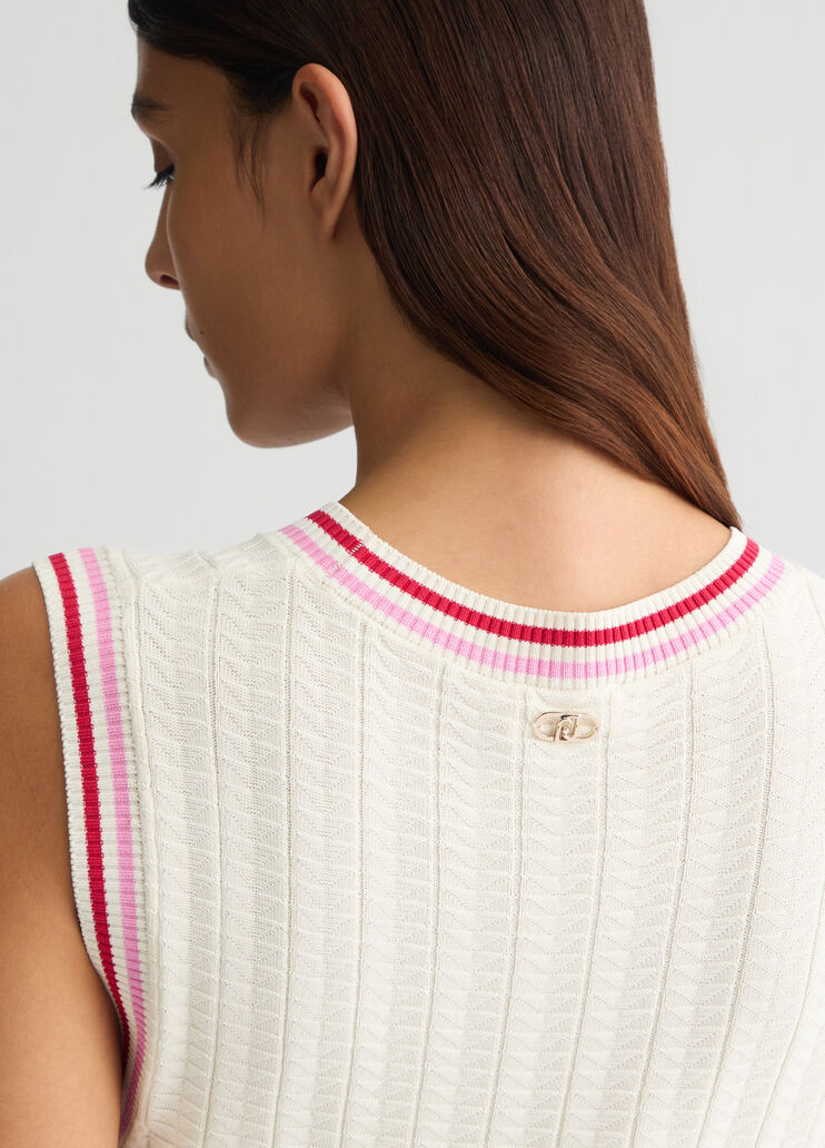 White knit dress white Liu Jo - medium White knit dress white Liu Jo - medium