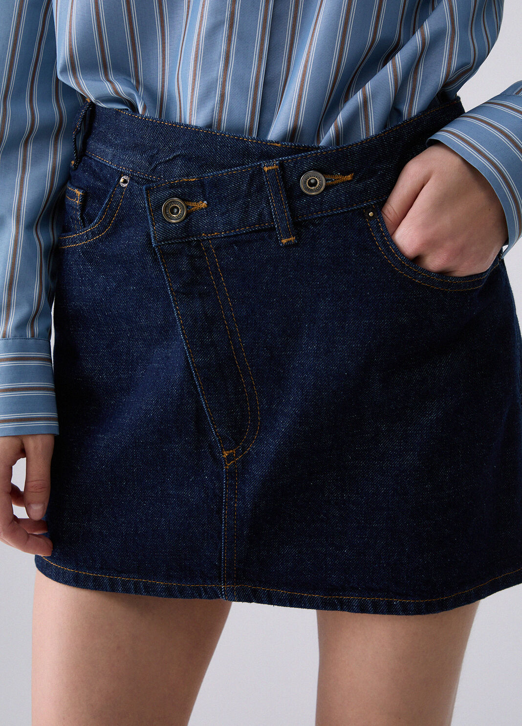 Minigonna in denim asimmetrica Lavaggio normale Liu Jo - large image number 4
