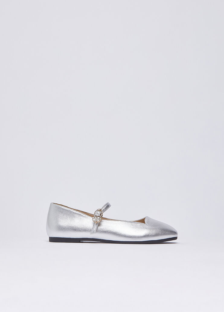 Ballerine laminate argento Liu Jo - medium