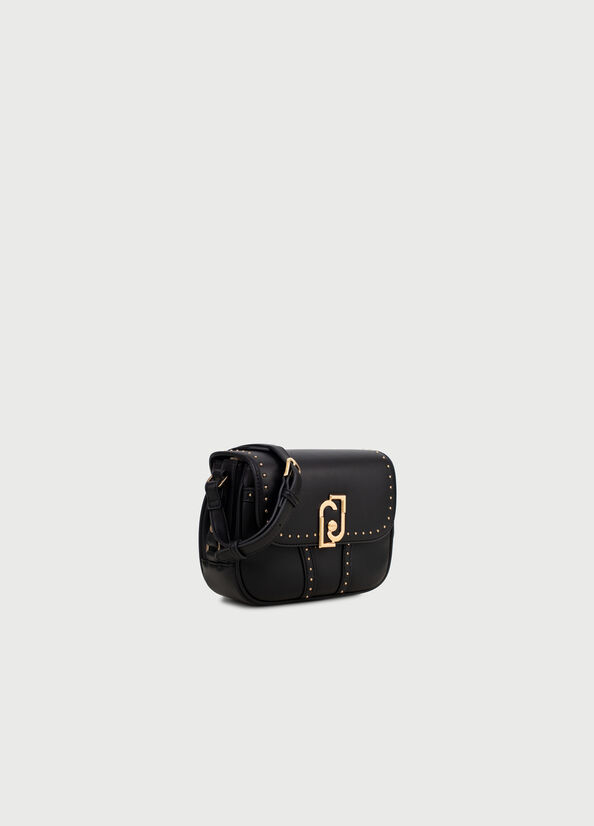 Crossbody bag with micro studs Black Liu Jo - large image number 1