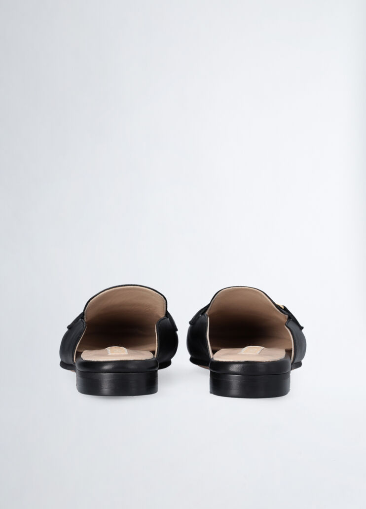 Leather slippers with logo black Liu Jo - large image number 6 Leather slippers with logo black Liu Jo - large image number 6