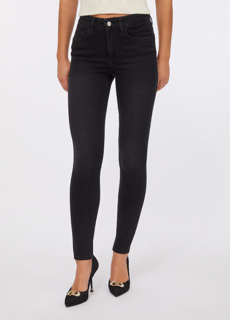 High-rise skinny jeans black denim Liu Jo - large image number 0
