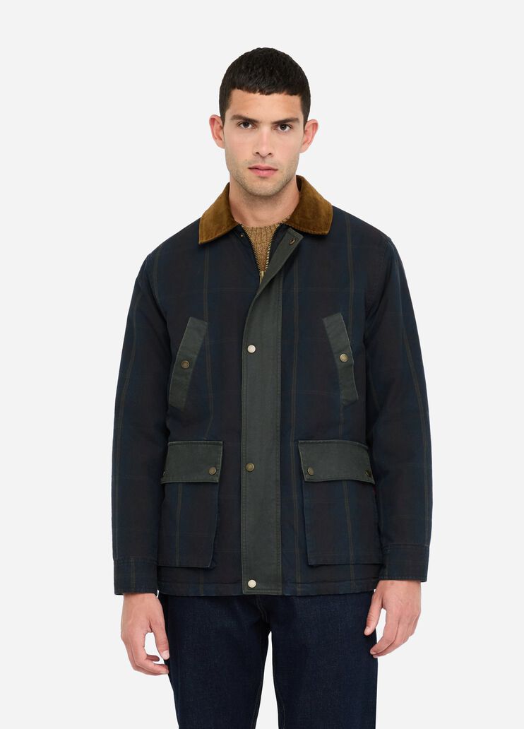 Chequered fabric jacket blue check Liu Jo - medium Chequered fabric jacket blue check Liu Jo - medium