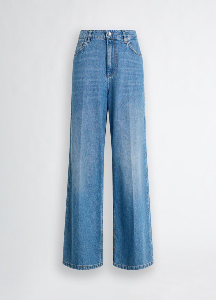 High-rise flared jeans blue denim Liu Jo - large image number 6