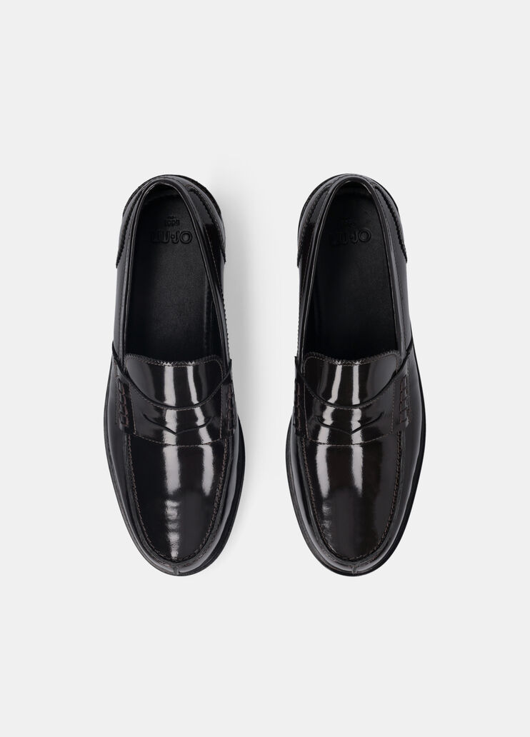 Men’s leather loafers dark brown Liu Jo - large image number 3 Men’s leather loafers dark brown Liu Jo - large image number 3