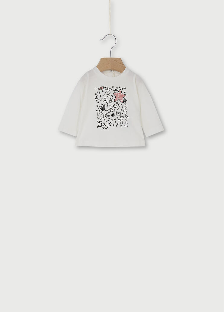 T-shirt with print White Liu Jo - large image number 0 T-shirt with print White Liu Jo - large image number 0