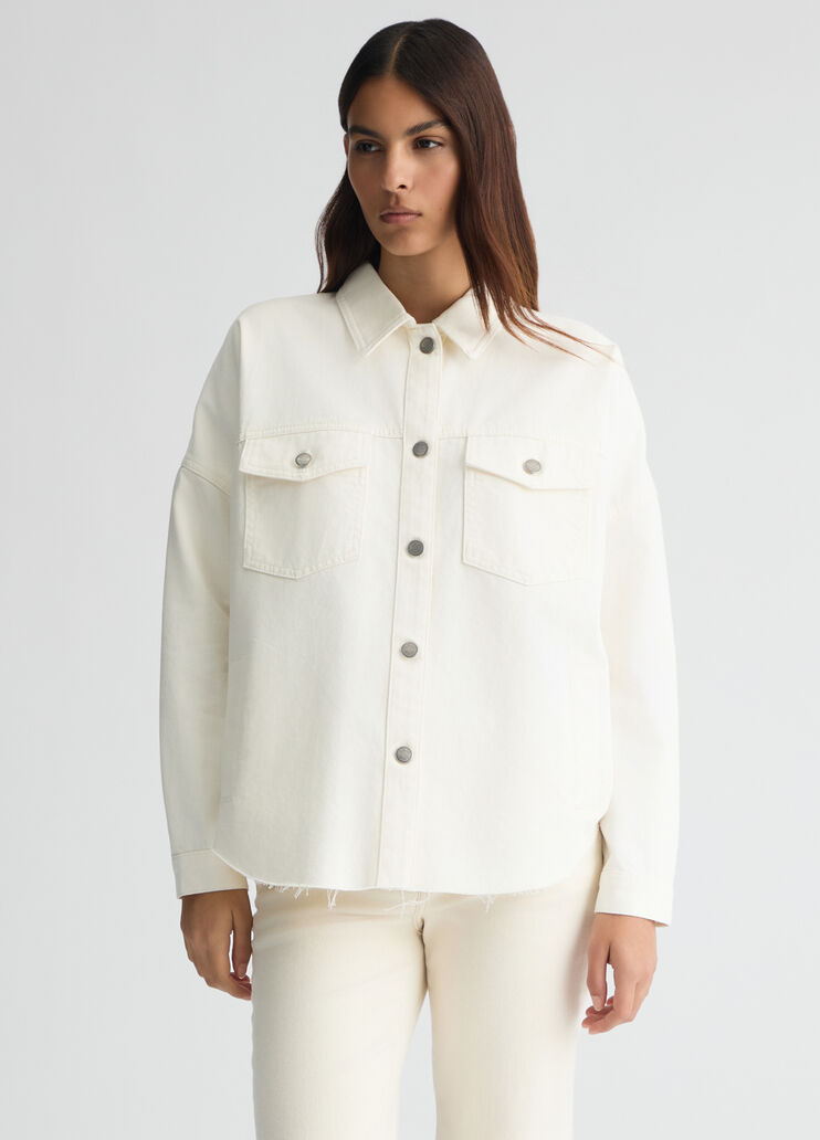 Denim shacket white wool Liu Jo - medium Denim shacket white wool Liu Jo - medium