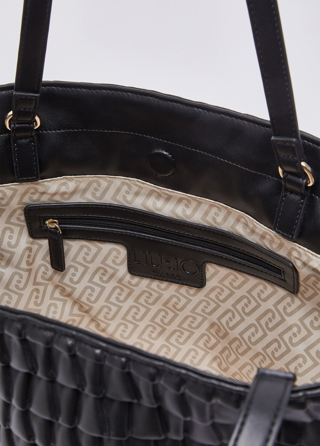 Large Riccy Embossed Bag black Liu Jo - large image number 6