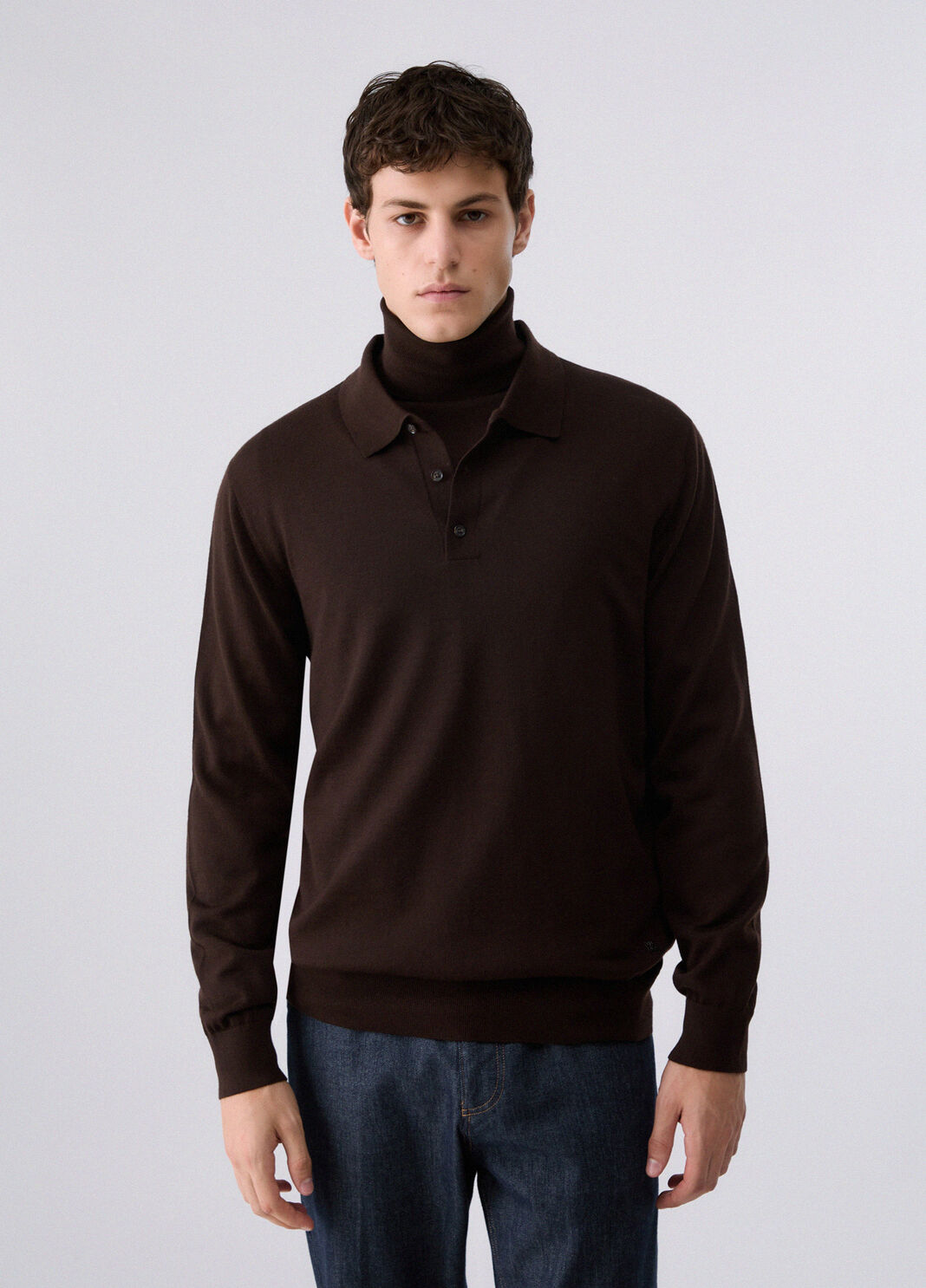 Merino Wool Polo brown Liu Jo - large image number 0