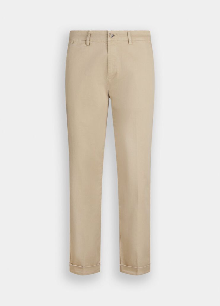 Chinohose aus Baumwolle mit Aufschlag Beige Liu Jo - large image number 6