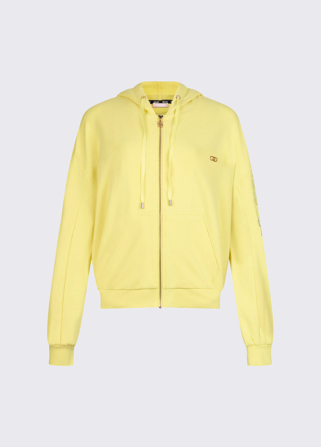 Sweatshirt mit Blumenstickereien Gelb Liu Jo - large image number 6