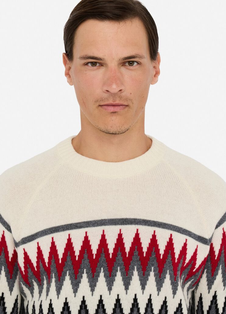 Jacquard wool sweater grey Liu Jo - large image number 3 Jacquard wool sweater grey Liu Jo - large image number 3