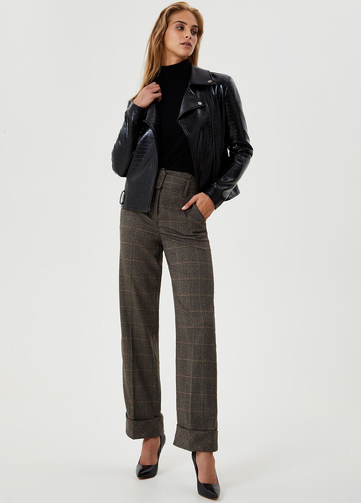 High-neck jumper with gathered detail Black Liu Jo - large image number 3