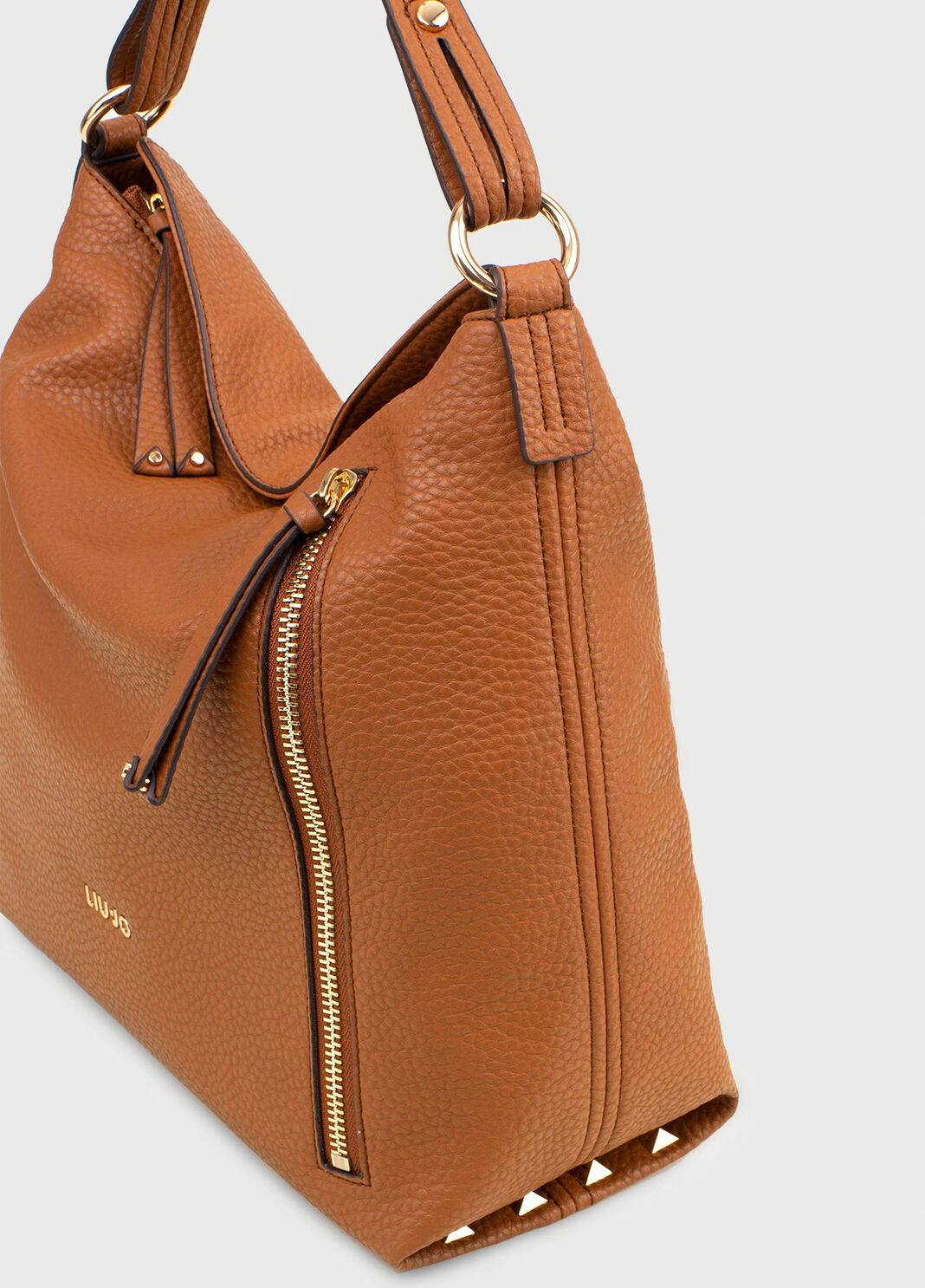 Shoulder bag with studs Brown Liu Jo - large image number 4