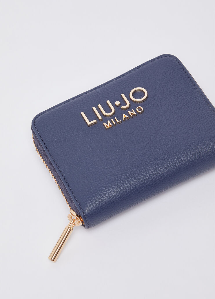 Portefeuille petit format bleu fonc&eacute; Liu Jo - medium