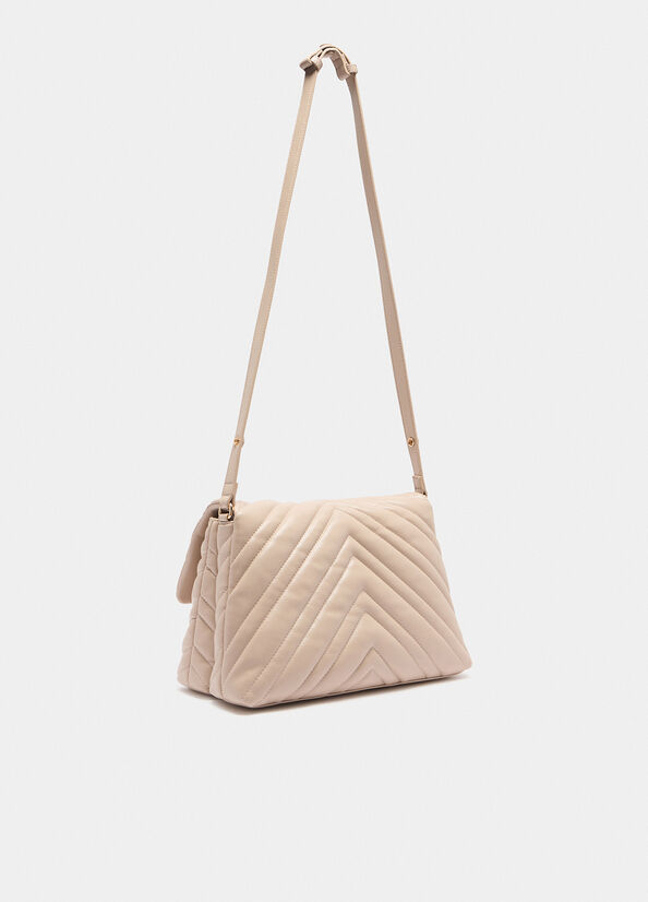 Medium quilted hobo bag beige Liu Jo - large image number 1