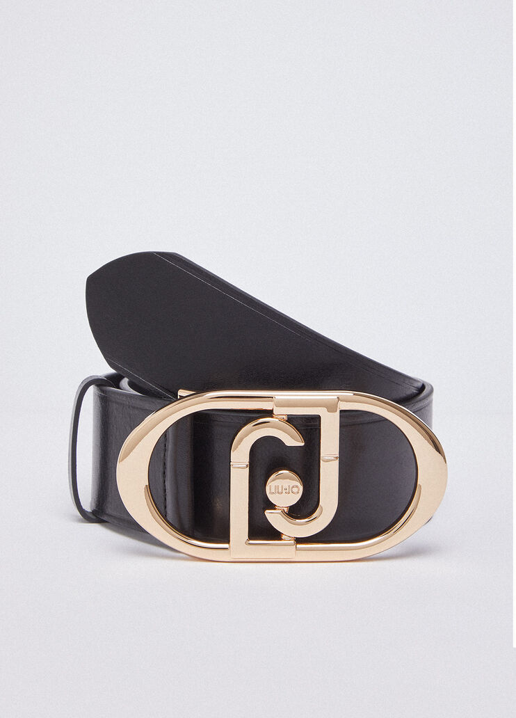 Leather bustier belt black/gold Liu Jo - large image number 1