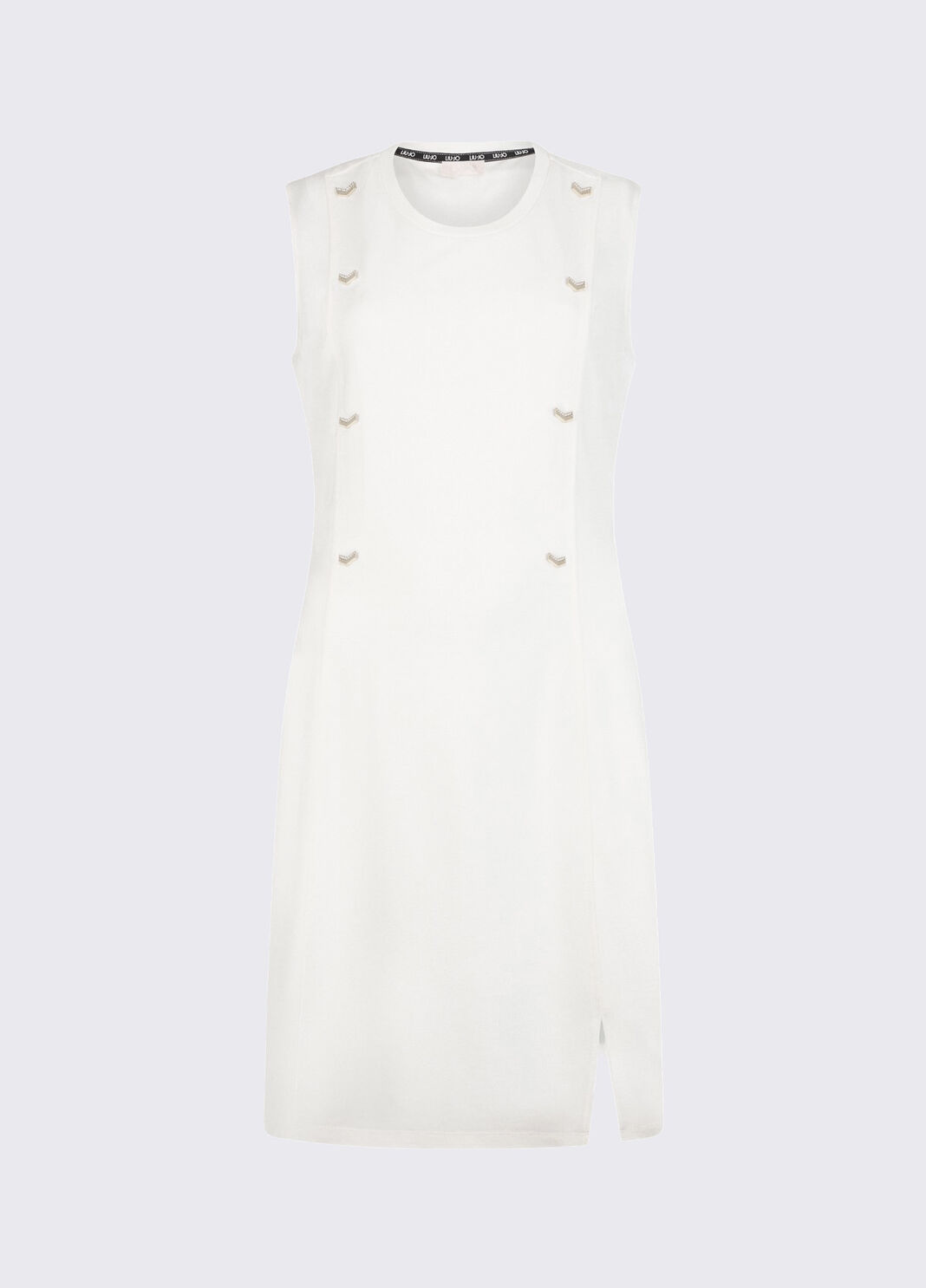 Kurzes Interlock-Jerseykleid Milchwei&szlig; Liu Jo - large image number 6