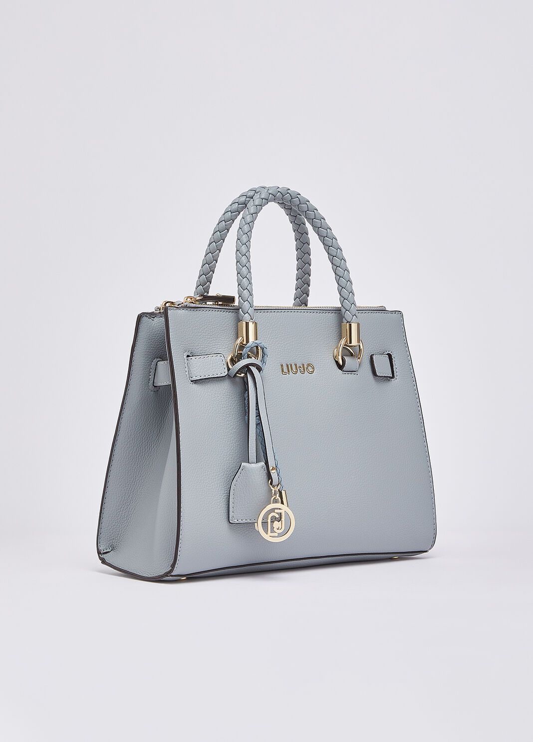 Borsa satchel piccola con charms azzurro Liu Jo - large image number 2