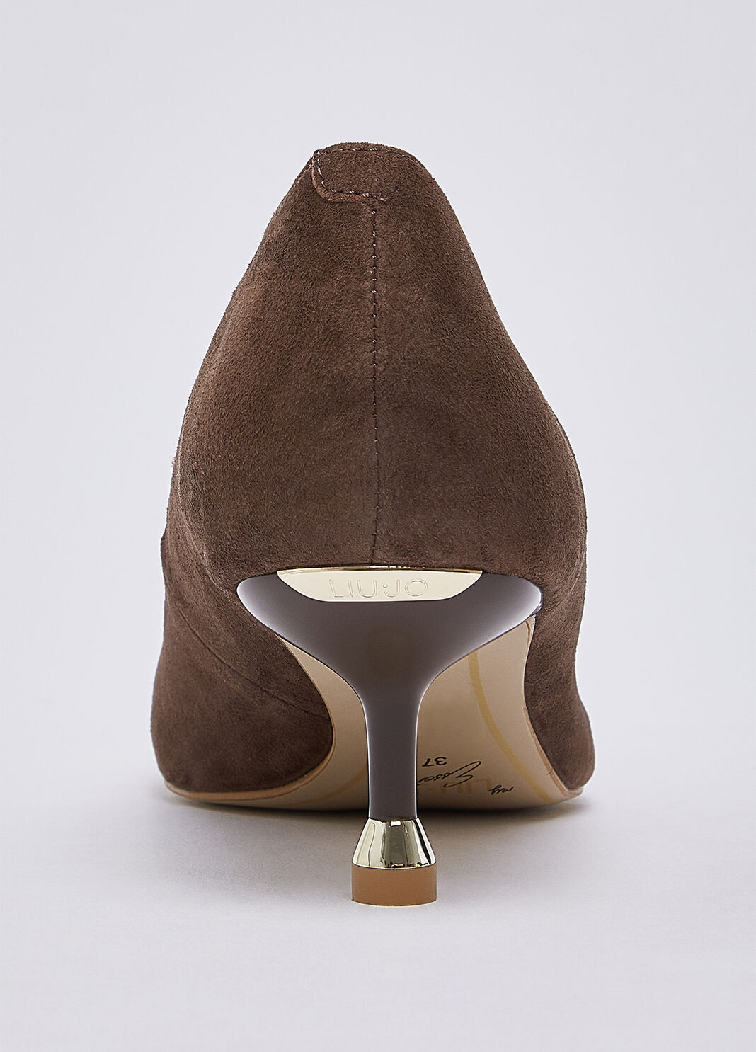 Pumps in suede with heel low ebony Liu Jo - large image number 6