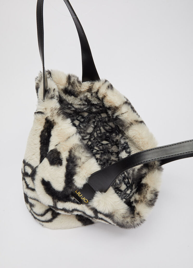 Handtasche aus Synthetikgewebe Schwarz Liu Jo - large image number 4