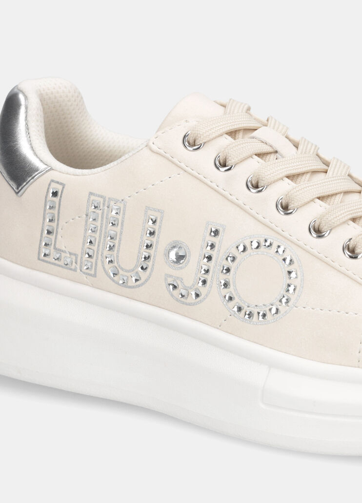 Sneaker mit Schmucklogo Weiß Liu Jo - large image number 6