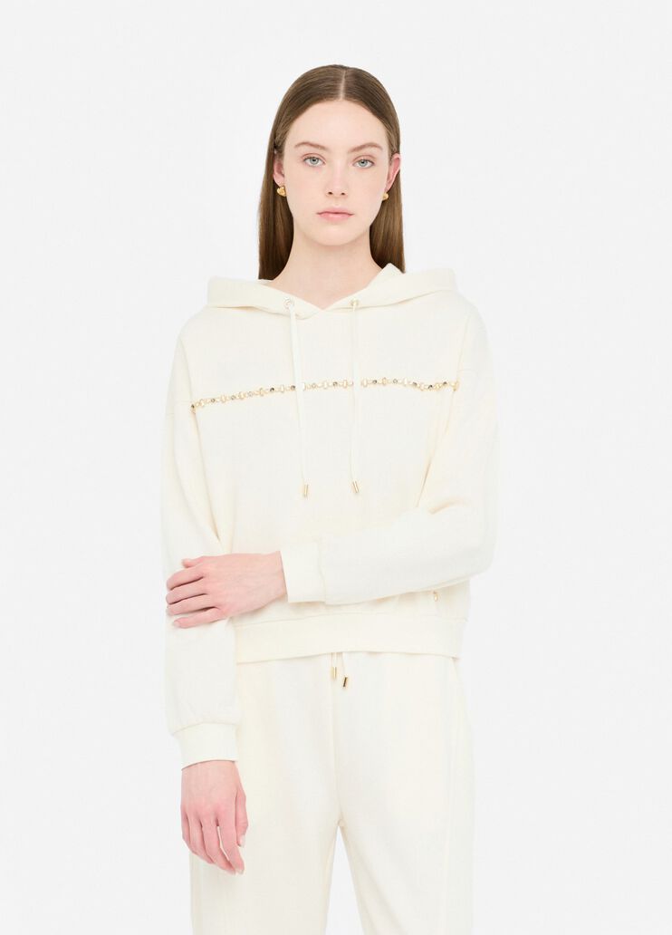 Liu Jo Better hooded sweatshirt milk white Liu Jo - medium Liu Jo Better hooded sweatshirt milk white Liu Jo - medium