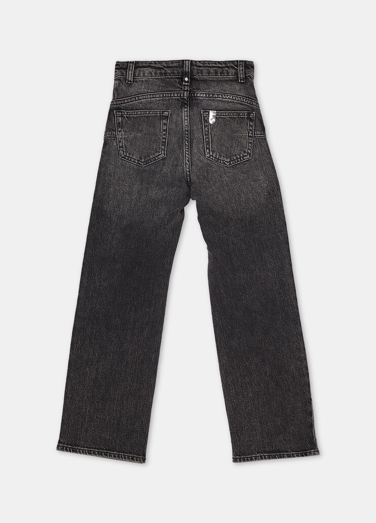 Straight-leg jeans with rhinestones grey denim Liu Jo - large image number 3 Straight-leg jeans with rhinestones grey denim Liu Jo - large image number 3