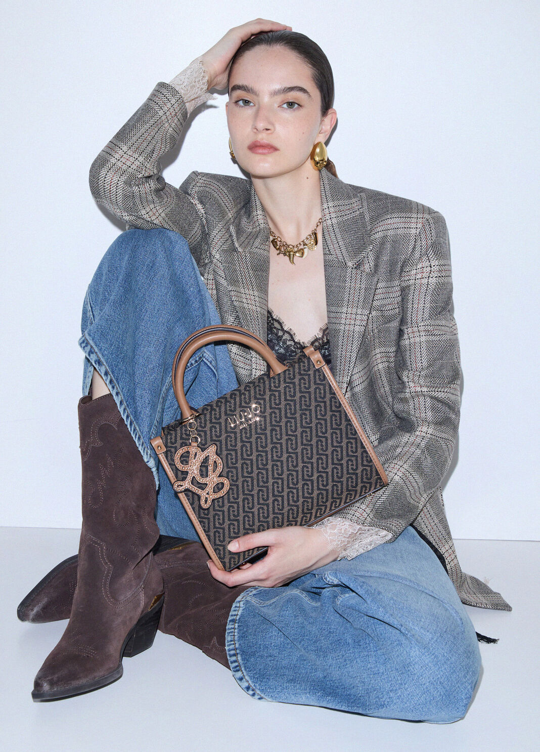 Small Jacquard Bag dark brown Liu Jo - large image number 0