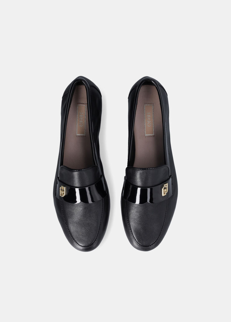 Leather moccasins black Liu Jo - large image number 3 Leather moccasins black Liu Jo - large image number 3