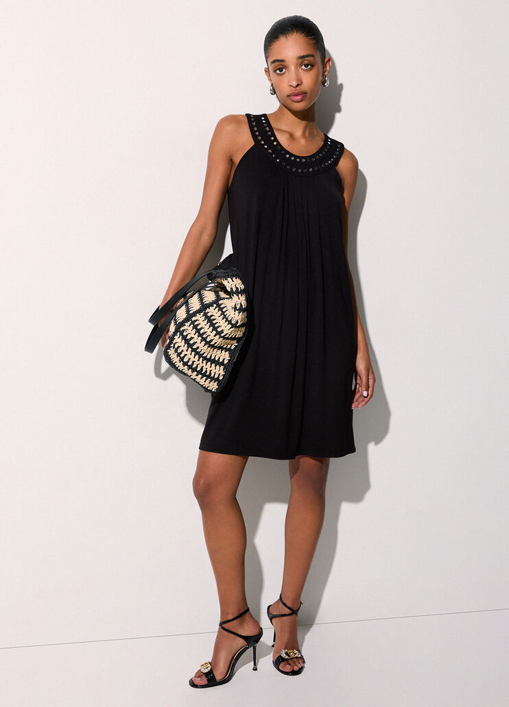 Short dress with studs black Liu Jo - medium