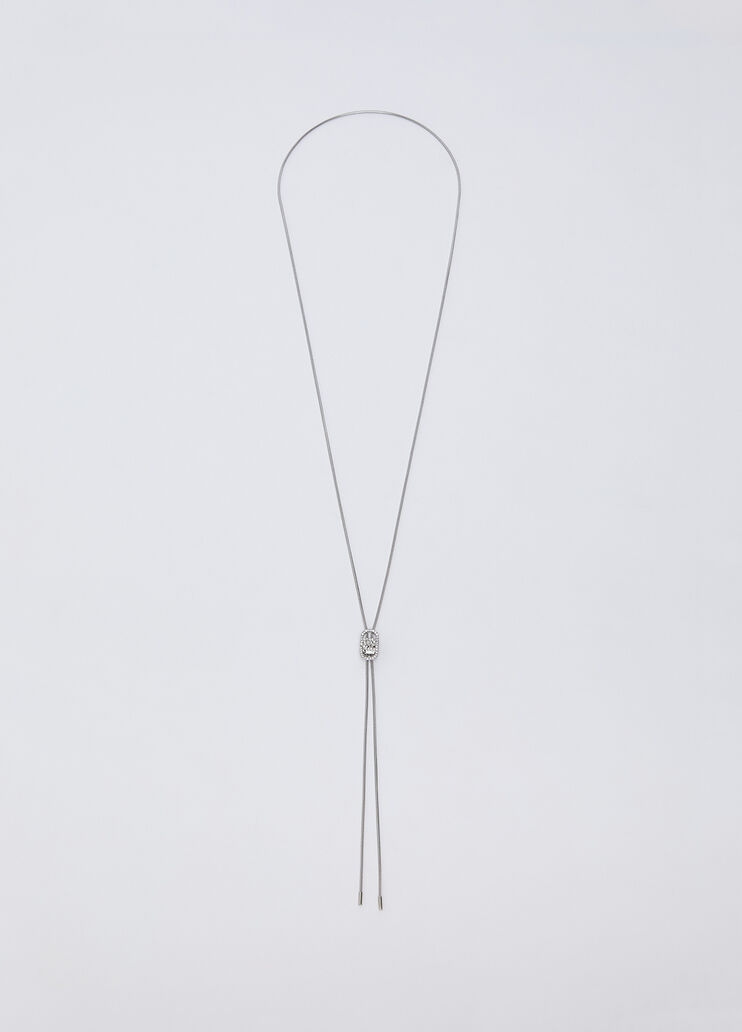 Lange Monogramm-Halskette silber Liu Jo - medium