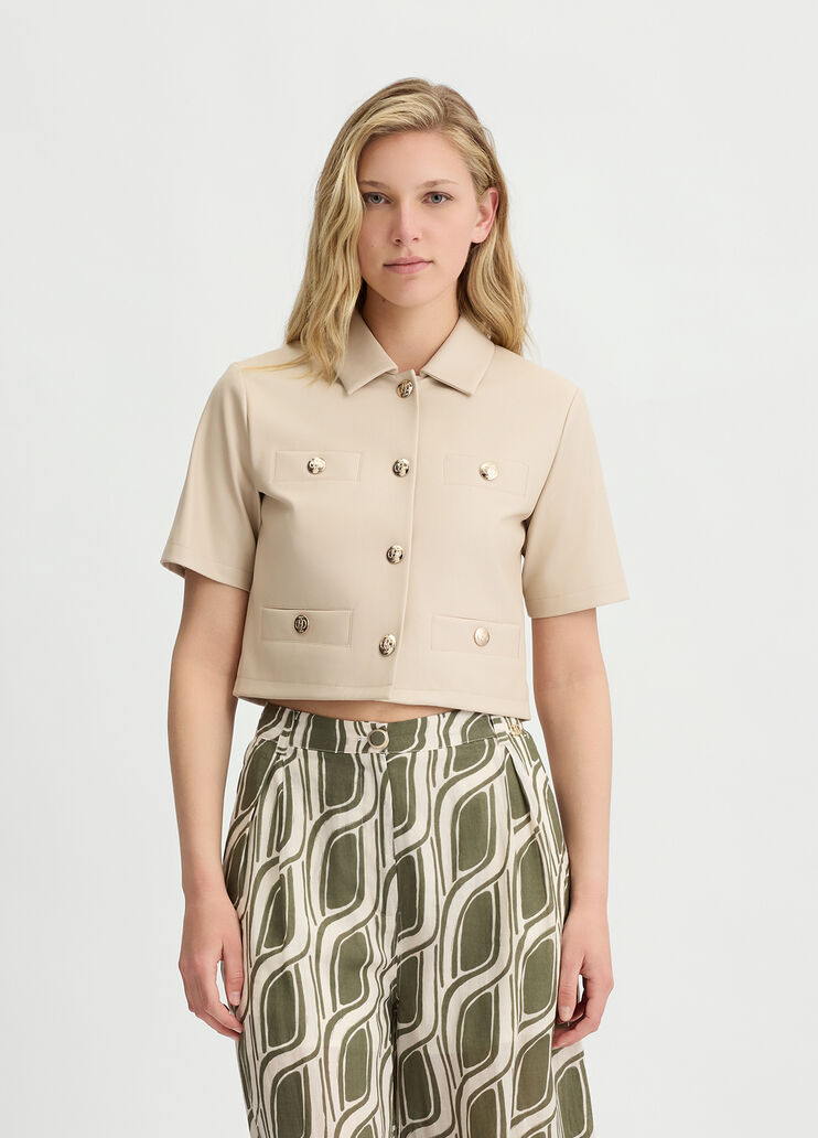 Jacket with buttons beige Liu Jo - medium Jacket with buttons beige Liu Jo - medium