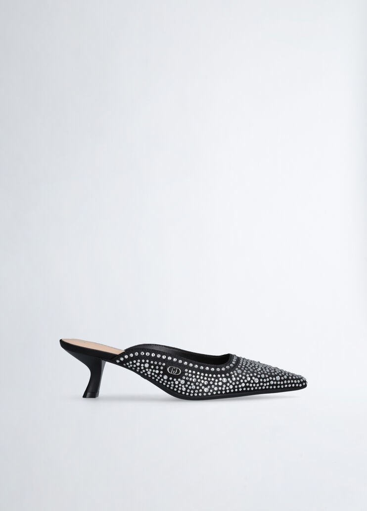 Mules con strass negro Liu Jo - medium